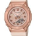 Casio Casio G-Shock GM-S2100PG-4ADR (GM-S2100PG-4A) GM GM-S2100PG-4A электронные женские часы золотой циферблат, браслет пластик — вид спереди