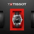 Tissot Tissot Gentleman T127.410.16.051.01 кварцевые мужские часы часы крупный план черный циферблата