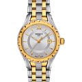 Tissot Tissot Small Lady T072.010.22.038.00 Small T0720102203800 кварцевые женские часы белый циферблат, браслет сталь c pvd покрытием — вид спереди