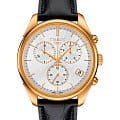 Tissot Tissot Vintage Chronograph 18K Gold T920.417.16.031.00  T9204171603100 кварцевые мужские часы белый циферблат, браслет кожаный — вид спереди