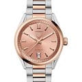 TAG Heuer TAG Heuer Carrera Date WBN2350.BD0000  WBN2350.BD0000 механические женские часы розовый циферблат, браслет сталь + золото — вид спереди