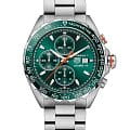 TAG Heuer TAG Heuer Formula 1 Chronograph CAZ201H.BA0876  CAZ201H.BA0876 механические мужские часы зеленый циферблат, браслет нержавеющая сталь — вид спереди