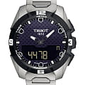 Tissot Tissot T-Touch Expert Solar T091.420.44.051.00 T Touch T0914204405100 кварцевые мужские часы черный циферблат, браслет титановый — вид спереди