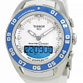 Tissot Tissot T-Tactile Sailing-Touch T056.420.27.011.00 T Touch T0564202701100 кварцевые мужские часы  белый циферблат, браслет силикон — вид спереди