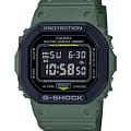 Casio Casio G-Shock DW-5610SU-3DR (DW-5610SU-3E)  DW-5610SU-3E электронные мужские часы черный циферблат, браслет пластик — вид спереди