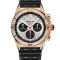 Breitling Breitling Chronomat B01 42 RB0134721G1S2  RB0134721G1S2 механические мужские часы серый циферблат, браслет каучук — вид спереди