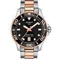Tissot Tissot Seastar 1000 36mm T120.210.22.051.01 Seastar 1000 T1202102205101 кварцевые мужские часы  черный циферблат, браслет нержавеющая сталь с pvd-покрытием — вид спереди