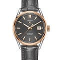 TAG Heuer TAG Heuer Carrera WAR215E.FC6336  WAR215E.FC6336 механические мужские часы серый циферблат, браслет кожаный — вид спереди