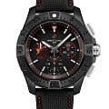 Breitling Breitling Avenger B01 Chronograph 44 Night Mission Usn Dust Devils SB01473A1B1X1  SB01473A1B1X1 механические мужские часы черный циферблат, браслет кожаный — вид спереди