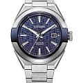 Citizen Citizen Series 8 NA1037-53L  NA1037-53L механические мужские часы синий циферблат, браслет нержавеющая сталь — вид спереди