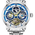 Stuhrling Stuhrling Luciano 371B.02  371B.02 механические мужские часы синий циферблат, браслет нержавеющая сталь — вид спереди