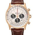 Breitling Breitling Navitimer B01 Chronograph 46 RB0127121G1P1  RB0127121G1P1 механические мужские часы  циферблат, браслет кожаный — вид спереди