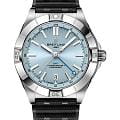 Breitling Breitling Chronomat Automatic GMT 40 P32398101C1S2  P32398101C1S2 механические мужские часы голубой циферблат, браслет каучук — вид спереди
