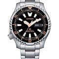 Citizen Citizen Promaster NY0160-66E  NY0160-66E механические мужские часы черный циферблат, браслет нержавеющая сталь — вид спереди