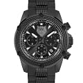 Plein Sport Plein Sport Hurricane PSDBA1023  PSDBA1023 кварцевые мужские часы  черный циферблат, браслет сталь с ip покрытием + силикон — вид спереди