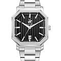 Beverly Hills Polo Club Beverly Hills Polo Club BP3793X.350  BP3793X.350 кварцевые мужские часы черный циферблат, браслет нержавеющая сталь — вид спереди