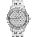 Armani Exchange Armani Exchange Cayde  AX5215  AX5215 кварцевые женские часы  серебристый циферблат, браслет нержавеющая сталь — вид спереди