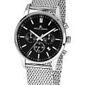Jacques Lemans Jacques Lemans Classic 1-2025F  1-2025F кварцевые мужские часы черный циферблат, браслет нержавеющая сталь — вид спереди