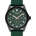 Lee Cooper Lee Cooper LC07626.677  LC07626.677 кварцевые мужские часы зеленый циферблат, браслет каучук — вид спереди