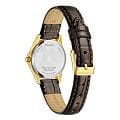 Citizen Citizen Quartz EQ0612-07A,  япония женские часы на браслете кожаный боковой вид