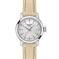 Tissot Tissot Classic Dream Lady T129.210.16.111.00 Classic Dream T1292101611100 кварцевые женские часы серебристый циферблат, браслет кожаный — вид спереди