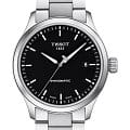 Tissot Tissot Gent XL Swissmatic T116.407.11.051.00 Gent XL T1164071105100 механические мужские часы  черный циферблат, браслет нержавеющая сталь — вид спереди