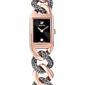 Swarovski Swarovski 5519324  5519324 кварцевые женские часы черный циферблат, браслет сталь c pvd покрытием — вид спереди