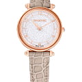 Swarovski Swarovski Crystalline Wonder 5656899  5656899 кварцевые женские часы серебристый циферблат, браслет кожаный — вид спереди