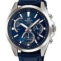 Casio Casio Edifice EFS-S530L-2A EFS EFS-S530L-2A автокварц (кинетик) мужские часы синий циферблат, браслет кожаный — вид спереди