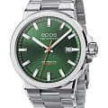 Epos Epos Sportive 3442.132.20.13.30  3442.132.20.13.30 механические мужские часы зеленый циферблат, браслет нержавеющая сталь — вид спереди