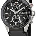 TAG Heuer TAG Heuer Carrera CAR201W.FT6095 механические мужские часы часы крупный план черный циферблата