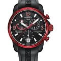 Certina Certina DS Podium Chronograph GMT Aluminium C001.639.97.057.02  C0016399705702 кварцевые мужские часы черный циферблат, браслет каучук — вид спереди