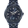Plein Sport Plein Sport PS5BA1224  PS5BA1224 кварцевые мужские часы синий циферблат, браслет сталь с ip покрытием — вид спереди