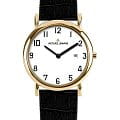 Jacques Lemans Jacques Lemans Classic 1-1370F  1-1370F кварцевые мужские часы белый циферблат, браслет кожаный — вид спереди