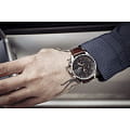 Jacques Lemans Jacques Lemans 1-1844ZK,  австрия мужские часы на браслете кожаный боковой вид
