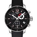 Tissot Tissot T-Sport Quickster Chronograph T095.449.17.057.00 Quickster T0954491705700 кварцевые мужские часы  черный циферблат, браслет кожаный — вид спереди