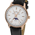 Jacques Lemans Jacques Lemans Retro Classic N-214B  N-214B кварцевые мужские часы белый циферблат, браслет кожаный — вид спереди