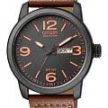 Citizen Citizen Eco-Drive BM8475-26E  BM8475-26E кварцевые мужские часы черный циферблат, браслет кожаный — вид спереди