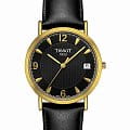 Tissot Tissot T-Gold Oroville T71.3.425.54  T71342554 кварцевые мужские часы черный циферблат, браслет кожаный — вид спереди