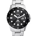 Fossil Fossil Blue FS6032  FS6032 кварцевые мужские часы черный циферблат, браслет нержавеющая сталь — вид спереди