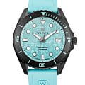 Wainer Wainer Automatic WA.25110-A  WA.25110-A механические мужские часы бирюзовый циферблат, браслет силикон — вид спереди