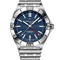 Breitling Breitling Chronomat Automatic GMT 40 A323989B1C1A1  A323989B1C1A1 механические мужские часы синий циферблат, браслет нержавеющая сталь — вид спереди