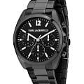 Karl Lagerfeld Karl Lagerfeld Round Essentials R0553101501  R0553101501 кварцевые женские часы черный циферблат, браслет нержавеющая сталь с ip-покрытием — вид спереди