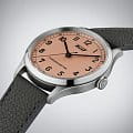 Tissot Tissot Heritage 1938 T142.464.16.332.00 механические мужские часы часы, крупный план розовый циферблат