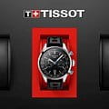 Tissot T1234271605100 наручные мужские часы застежка крупным планом