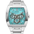 Guess Guess Trend GW0456G4  GW0456G4 кварцевые мужские часы голубой циферблат, браслет нержавеющая сталь — вид спереди