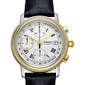 Tissot Tissot Bridgeport Automatic Valjoux 18K Gold T71.0.427.33 Bridgeport T71042733 механические мужские часы белый циферблат, браслет кожаный — вид спереди
