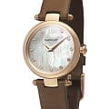 Earnshaw Earnshaw ES-8067-03  ES-8067-03 кварцевые женские часы перламутровый циферблат, браслет кожаный — вид спереди