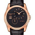 Tissot Tissot Couturier Automatic Small Second T035.428.36.051.00 Couturier T0354283605100 механические мужские часы черный циферблат, браслет кожаный — вид спереди
