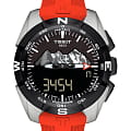 Tissot Tissot T-Touch Expert Solar Jungfraubahn T091.420.47.051.10 T Touch T0914204705110 кварцевые мужские часы черный циферблат, браслет силикон — вид спереди